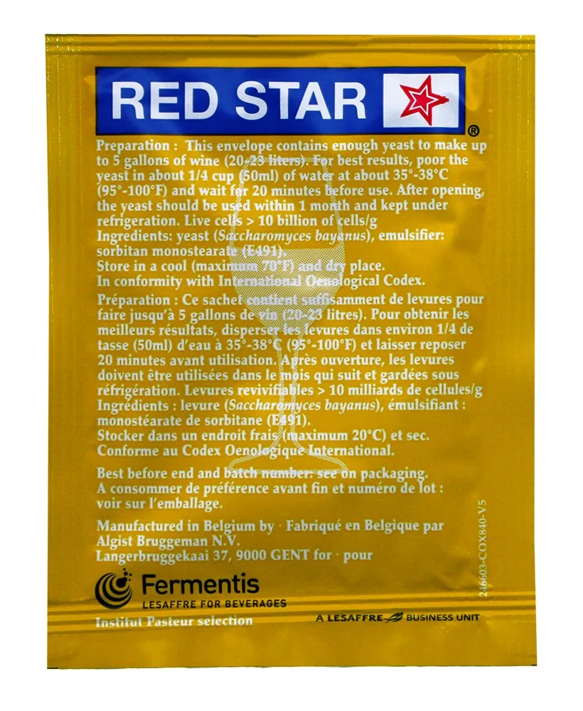 Red Star Red Star Premier Blanc Champagne Yeast (Pack of 10) (1-Pack)