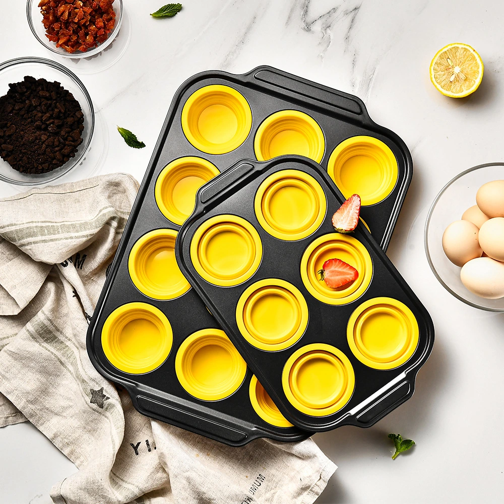 Carbon Steel 12-hole Push-type Baking Pan