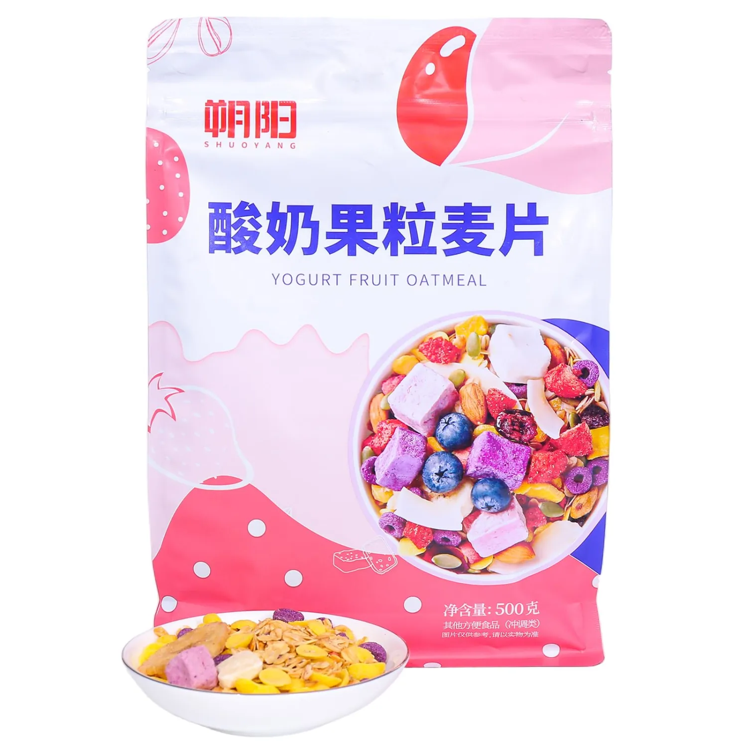 SODGHYTR-Yogurt Fruit Baked Cereal 500g/17.64oz Nutritional breakfast, low sugar, Congee，Dietary Fiber，Chinese Food ，Comida China