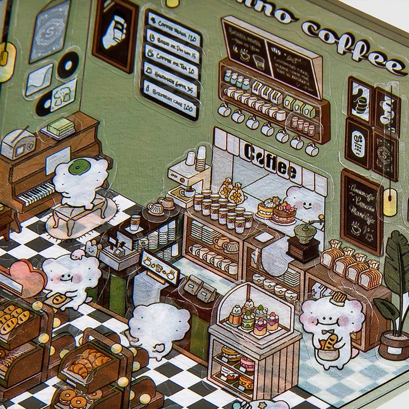 Popular 3D Stereo Cabin Landscape Stickers