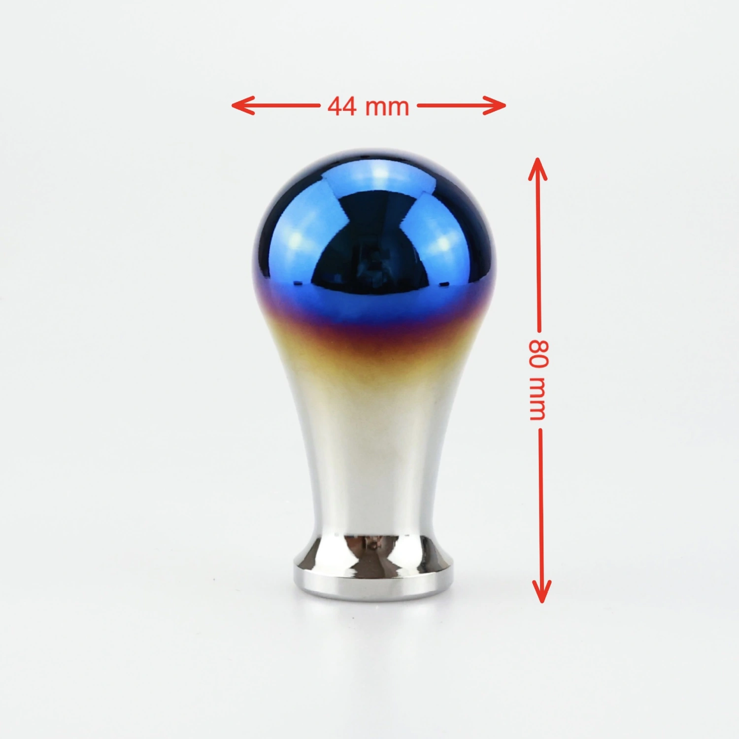 Car Aluminum Alloy Modified Manual Blue-Anodized Ball Shifter Racing Gear Knob