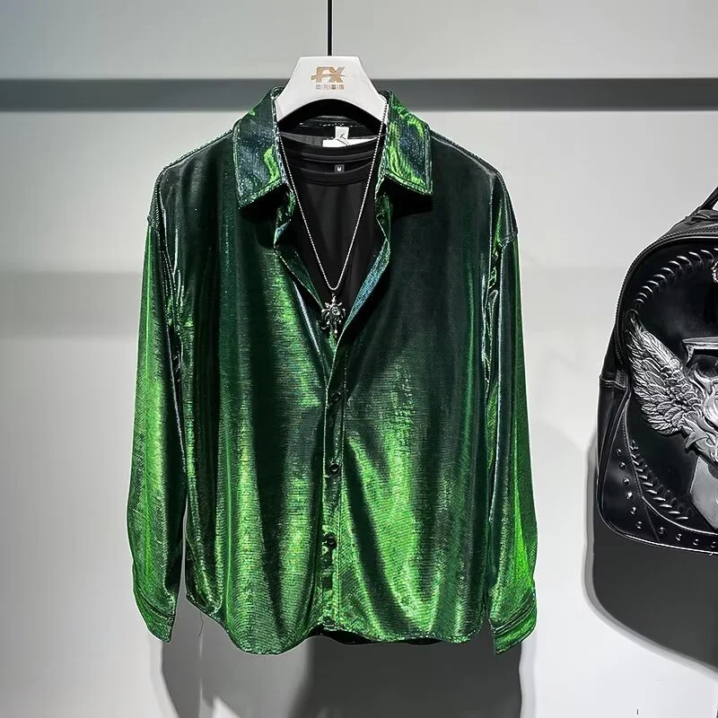 Men's Creative Loose Gradient Zipper Jacket