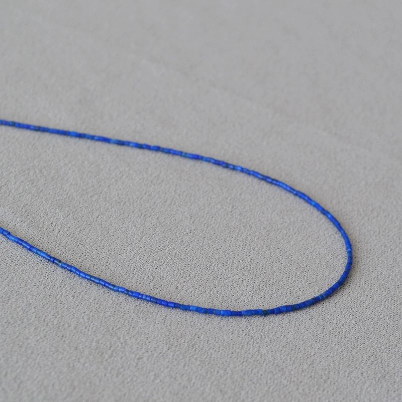 French-style Minimalist Retro Lapis Lazuli Turquoise Clavicle Necklace For Women