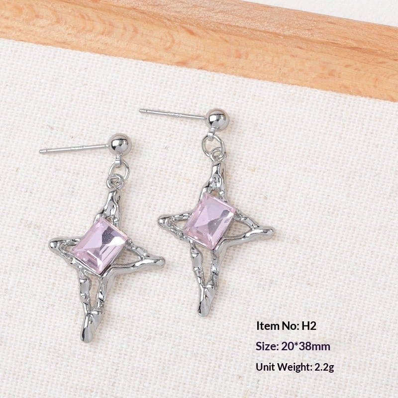 Sweet And Cool Style Earrings Heart Earrings