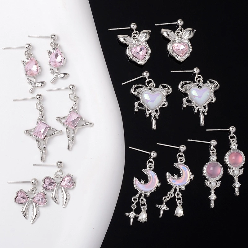 Sweet And Cool Style Earrings Heart Earrings