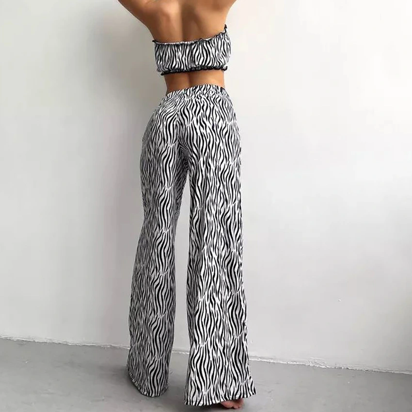 New Style Tube Top Short And Pants Loungewear