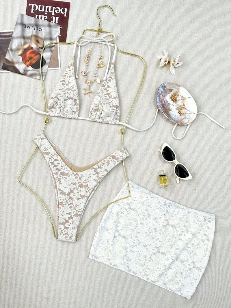 Lace Bandage New Style Three-Piece Swimsuit