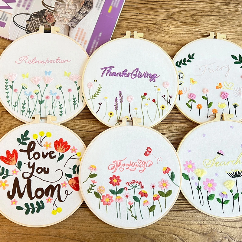 Spring Festival Decorative Hanging Painting Craft DIY Embroidery Kit Beginner Practice Set