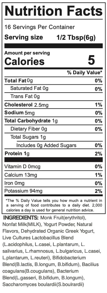 Pumjil Original Yogurt Smoothie Mix, Sugar-Free Sweetened with Monk Fruit, 8 Billion Probiotic Live Cultures, 14 Strains in 4 Blends, Non-GMO, Gluten-Free, Resealable 4oz Bag, 16 Servings (Original)
