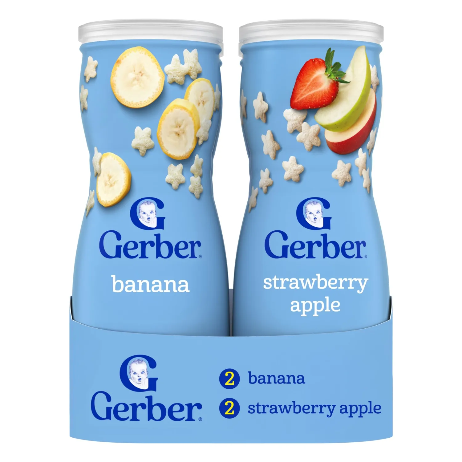 Gerber Stage 3 Baby Snacks, Puffs Value Pack, Puffs Snacks, Baby Led Feeding, 4PK