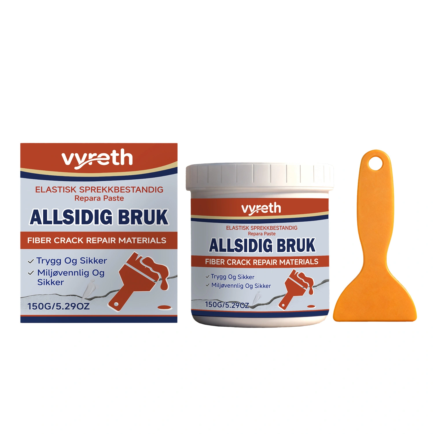 Elastisk Sprekkbestandig Repara Paste