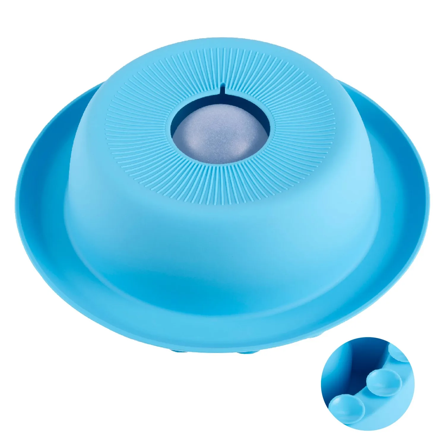PEDAY Nonslip Dog Slow Feeder Lick Bowl with Ball, Enrichment Toy for Water, Yogurt & Jam