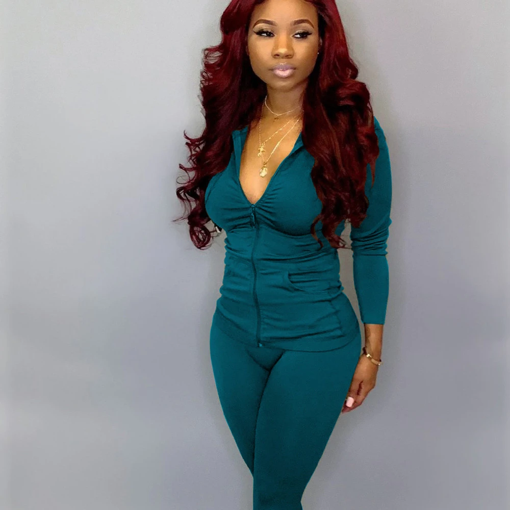 Women's Fashionable Casual Sports Two-Piece Set