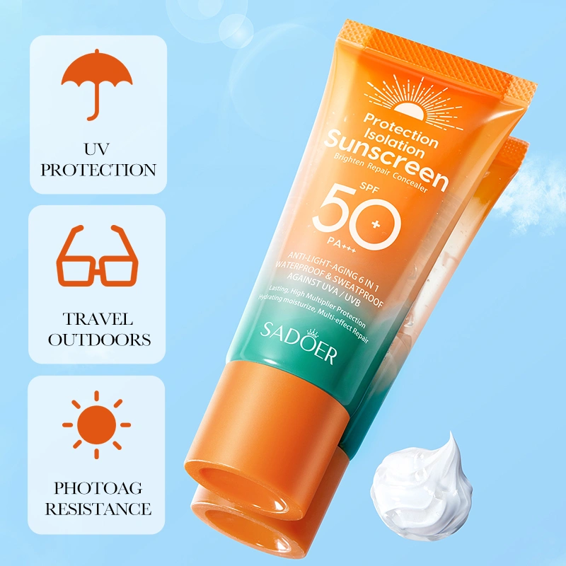 SADOER Dual-Tube Multi-Effect Repairing Isolation Sunscreen 50g