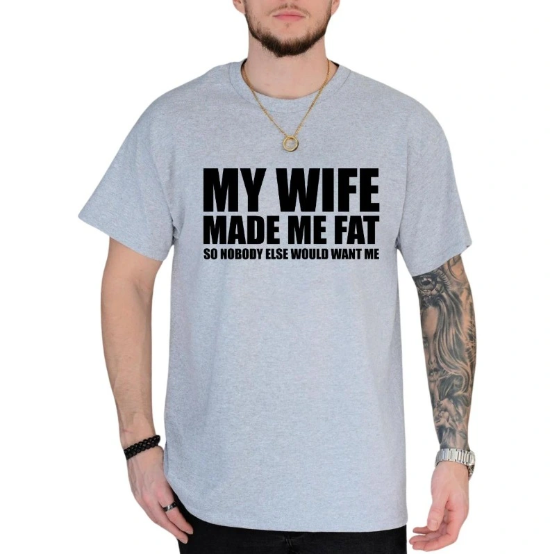 Men's Creative English Letter Print T-Shirt