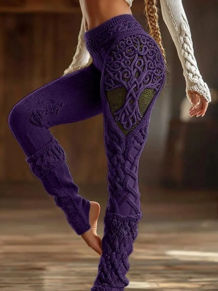 Retro 3D Digital Print Women's Casual Sports Pants