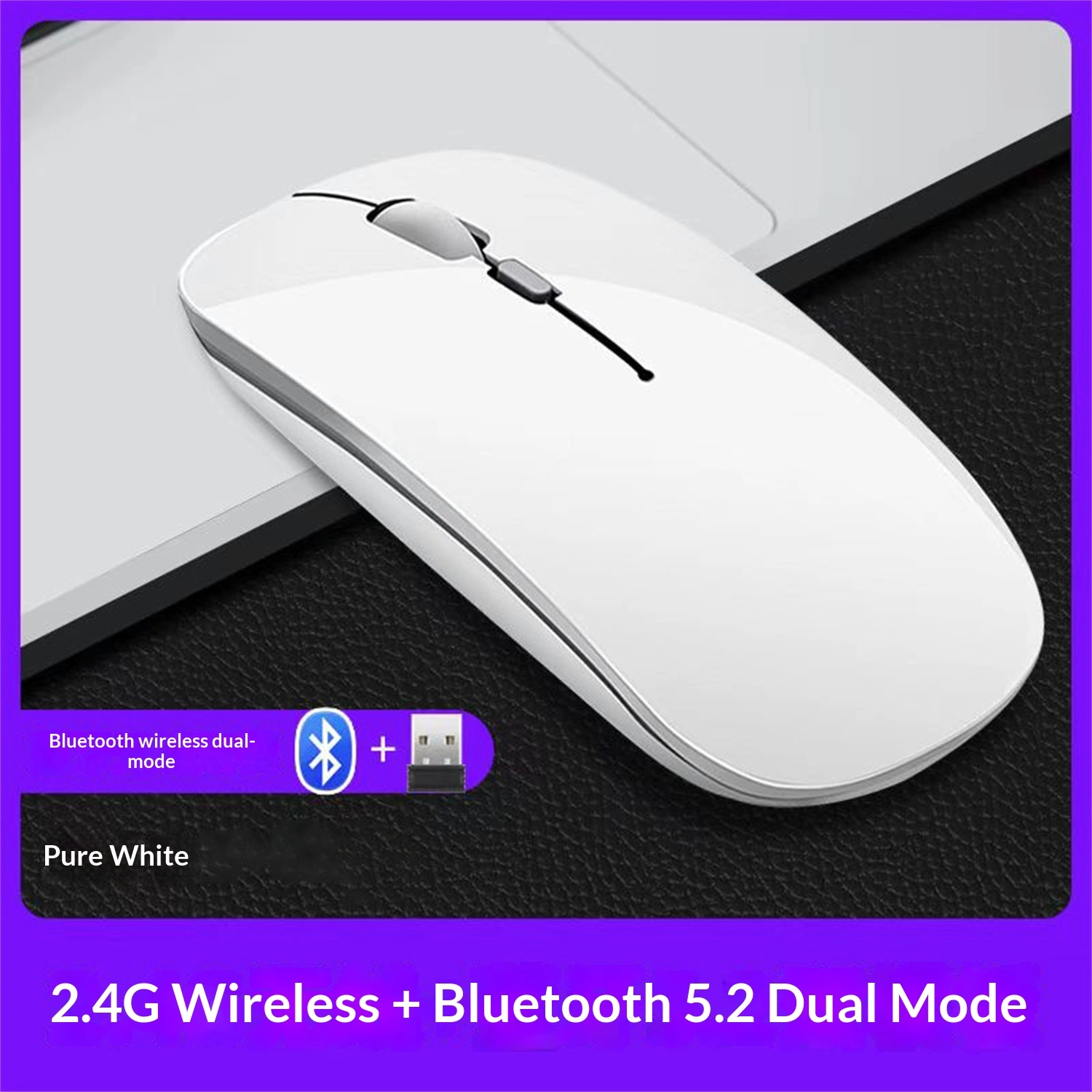 Plastic Bluetooth Mouse Wireless Mute