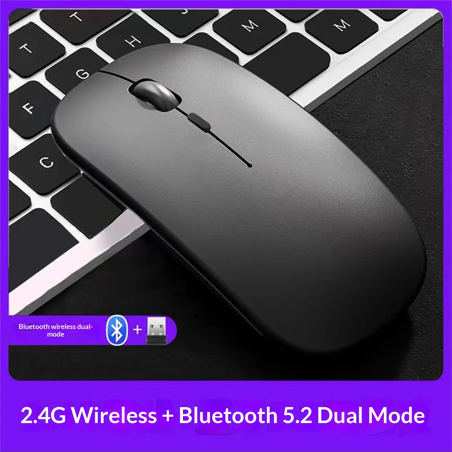 Plastic Bluetooth Mouse Wireless Mute
