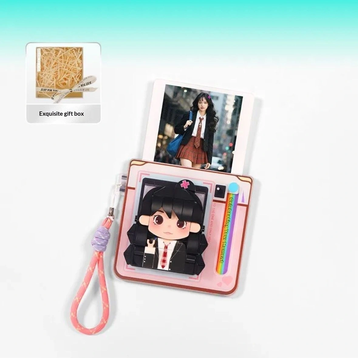 Photo Portrait Custom Building Block DIY Refrigerator Sticker