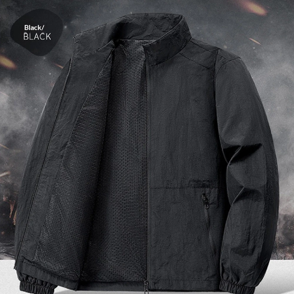 Men's Simple Loose Casual Solid-Colored Coat