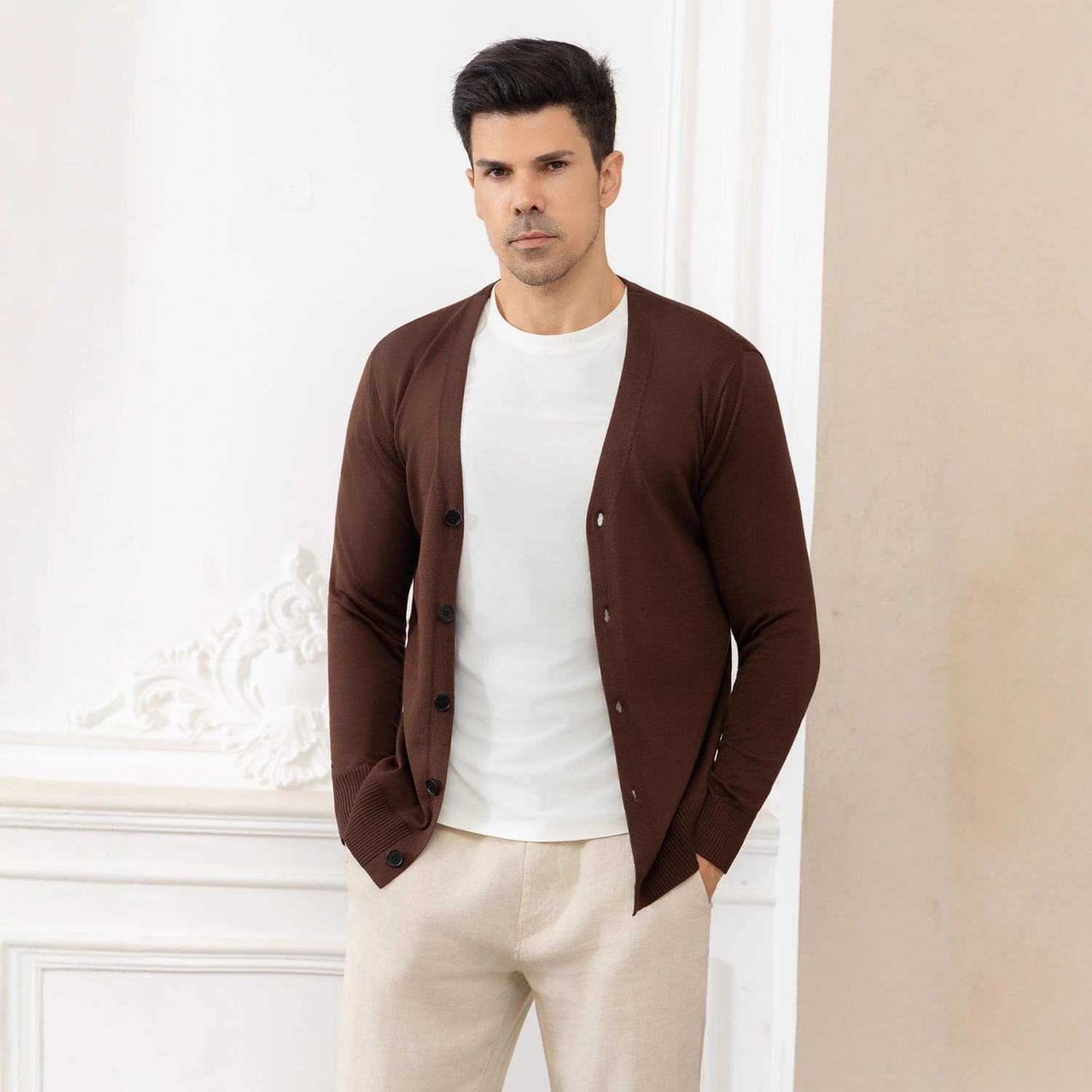 Men's Loose Casual All-Match Sweater Cardigan Coat
