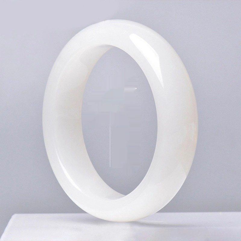 Natural Xinjiang Mutton-fat Grade White Jade Bracelet, Hetian