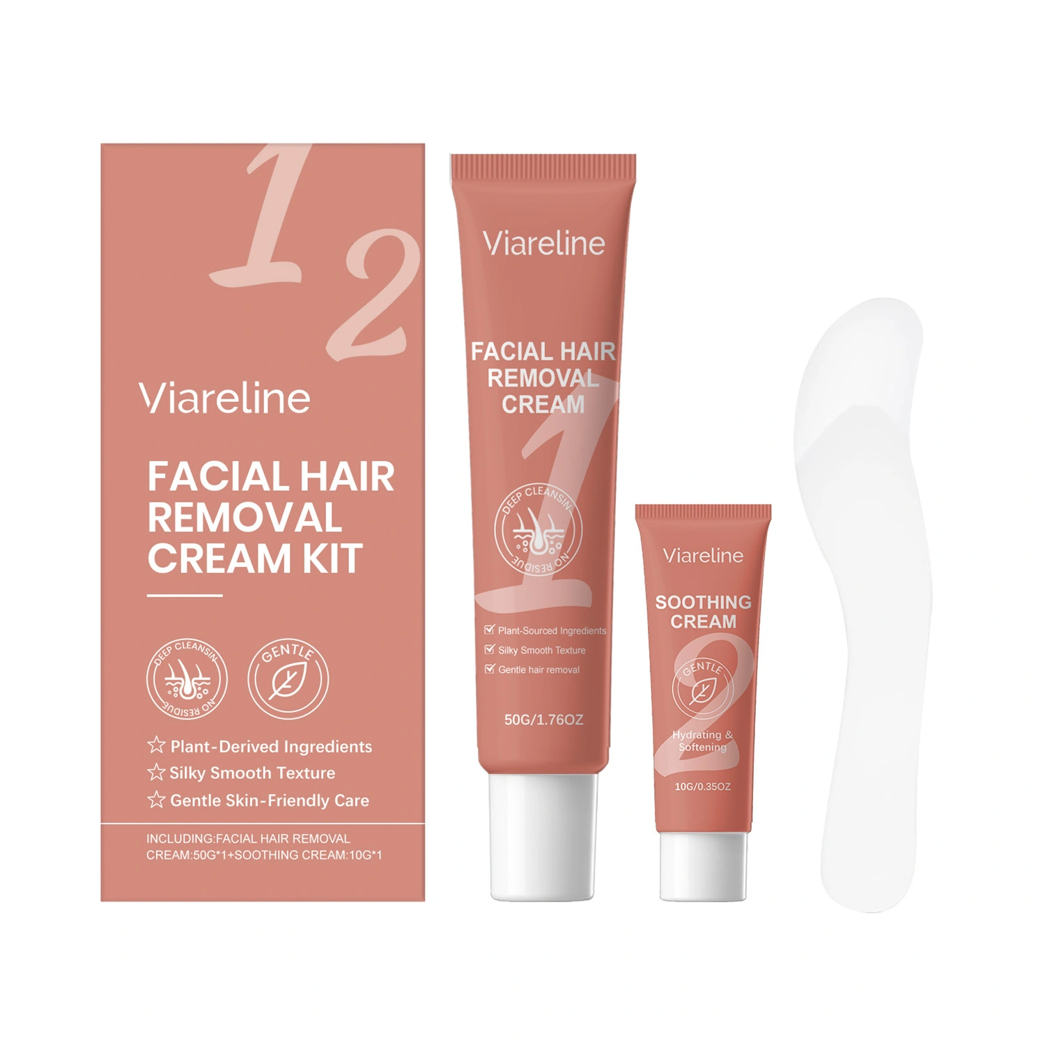 Mild Facial Depilatory Cream Set