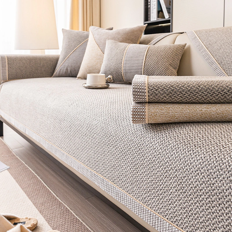 Japanese-style Woven Cotton And Linen Sofa Cushion Four Seasons Universal