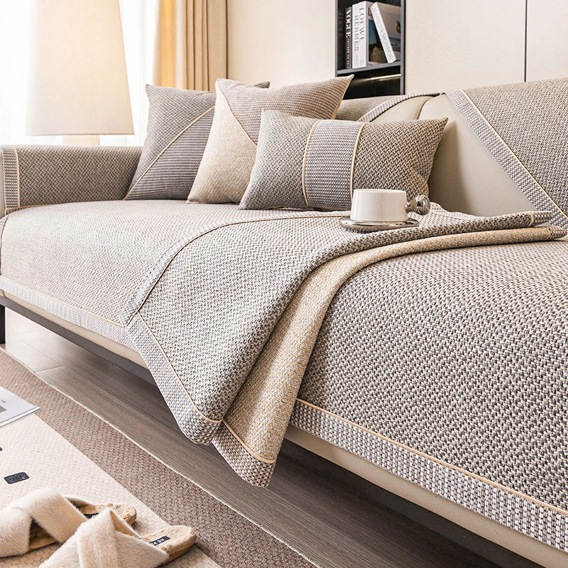 Japanese-style Woven Cotton And Linen Sofa Cushion Four Seasons Universal