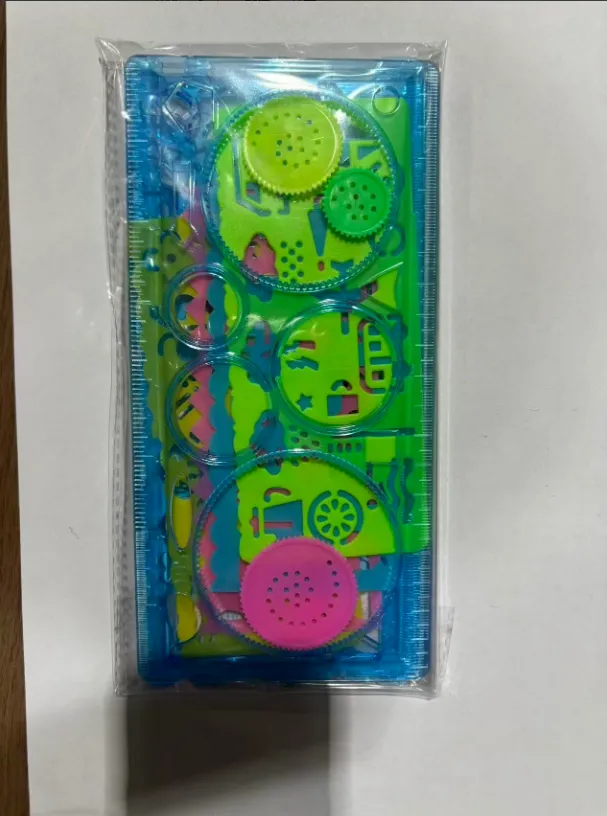 Drawing template ruler-seven-piece set-pink-1 set