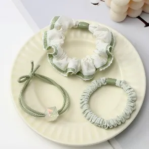 Rubber band set-three-piece set-pink-1 set