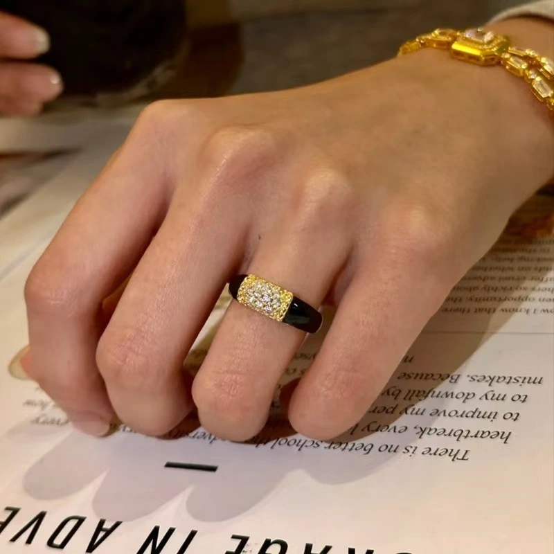 Vintage Freedom Letter Open Ring, Antique Metal Adjustable Band, Minimalist Cool Style Statement Ring For Women