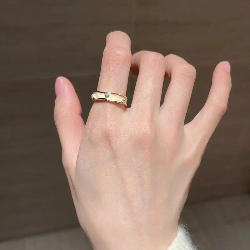 Must-Have Shell Rings For Beach Trips, Unique Niche High-End Design, Light Luxury Exquisite Fashion Statement Bands For Women