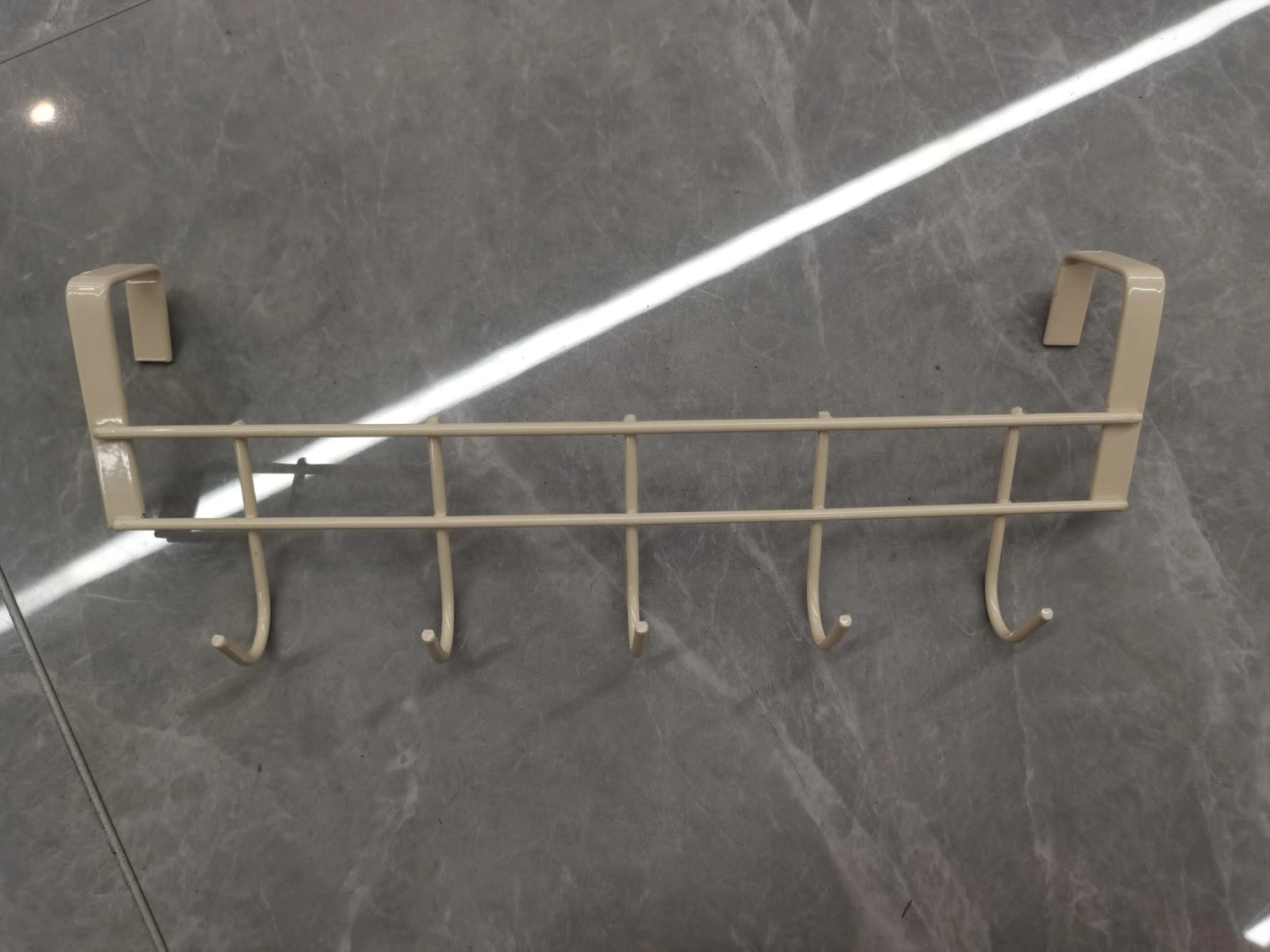Hook behind dormitory door-single row-off-white-1 piece