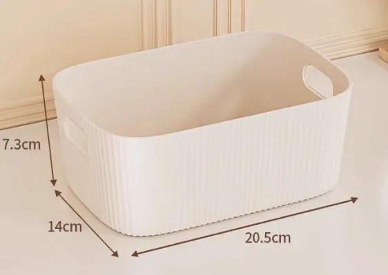 Wave strip storage box-white-30 * 20 *12cm-1 piece