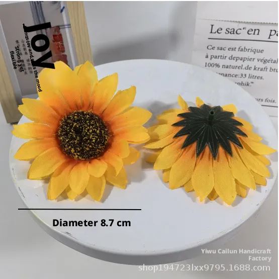 Simulated sunflower flower-8.7CM-1 piece