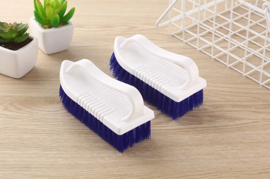 Cleaning brush with comfortable handle-white handle-PP+PET-1 piece