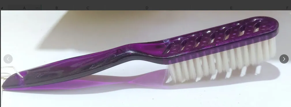 Crystal handle shoe brush-mixed color-1 piece