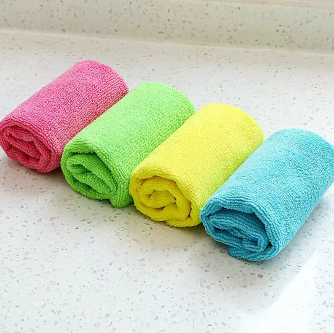 Thickened kitchen rag-random color-30 * 30cm-polyester-1 piece