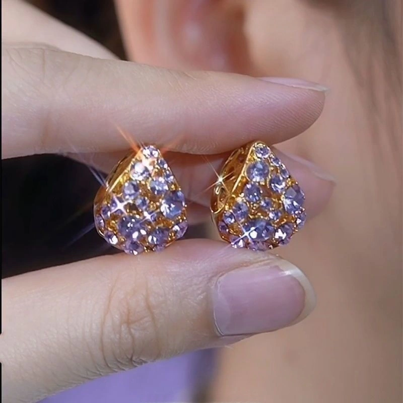 Elegant Zircon Tassel Earrings For Women
