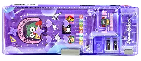 Marble Writing Case-Owl Model-Purple-PP-1 piece