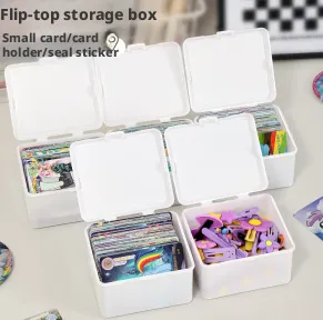 Flip storage box-white-small-1 piece