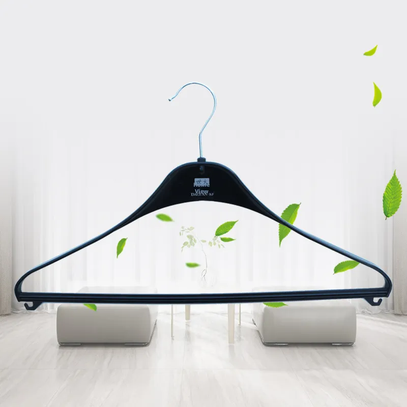 Non-slip drying rack-wide shoulder model-black-1 piece