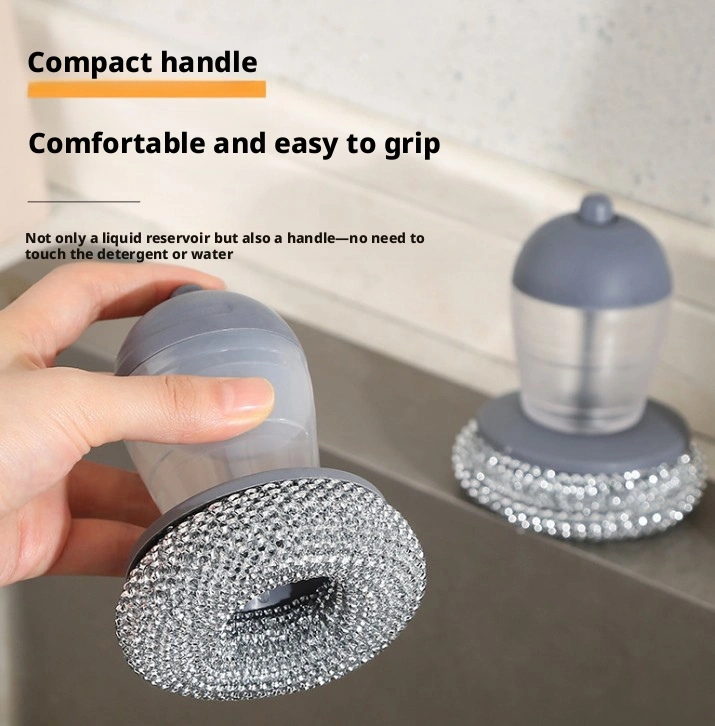 Steel ball-push-type handle automatic liquid filling-gray-PP material-1 piece