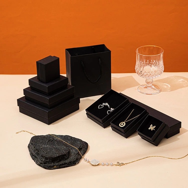 Jewelry Box Black Tiandigai Ornament