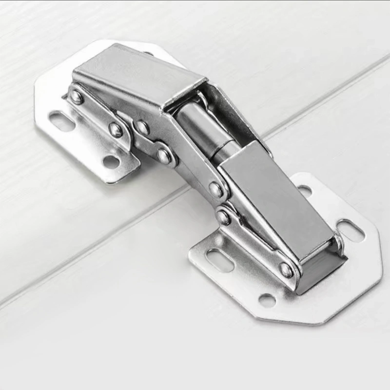 Slotting-free Stainless Steel Thickened Frog Hinge Mute Home Universal Cabinet Door Spring Buffer