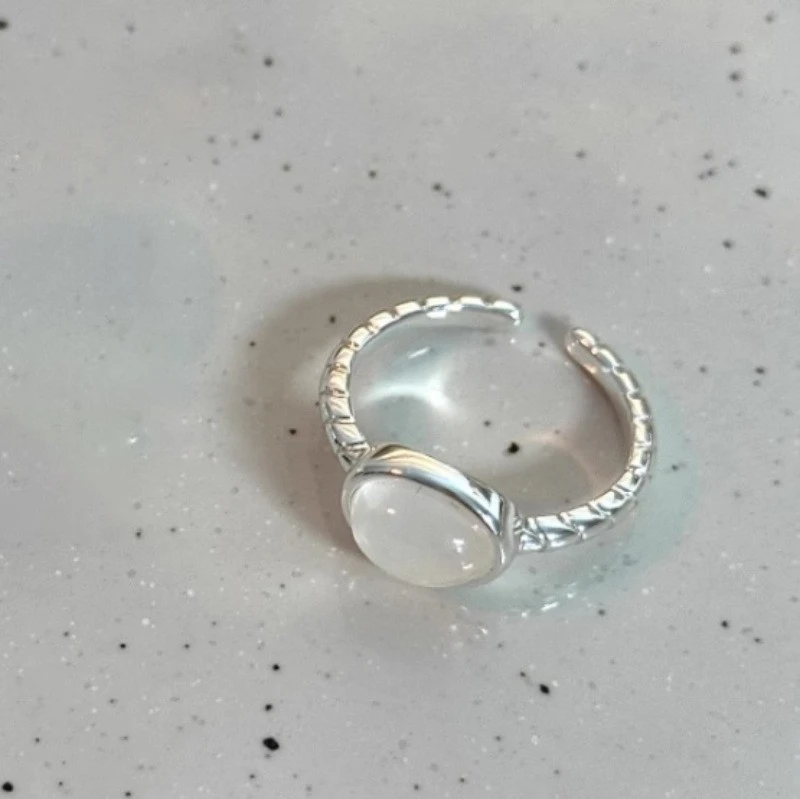 925 Sterling Silver Irregular Stackable Rings For Women, Minimalist INS Style Plain Band, Non-Tarnish Versatile Finger Jewelry For Daily Wear