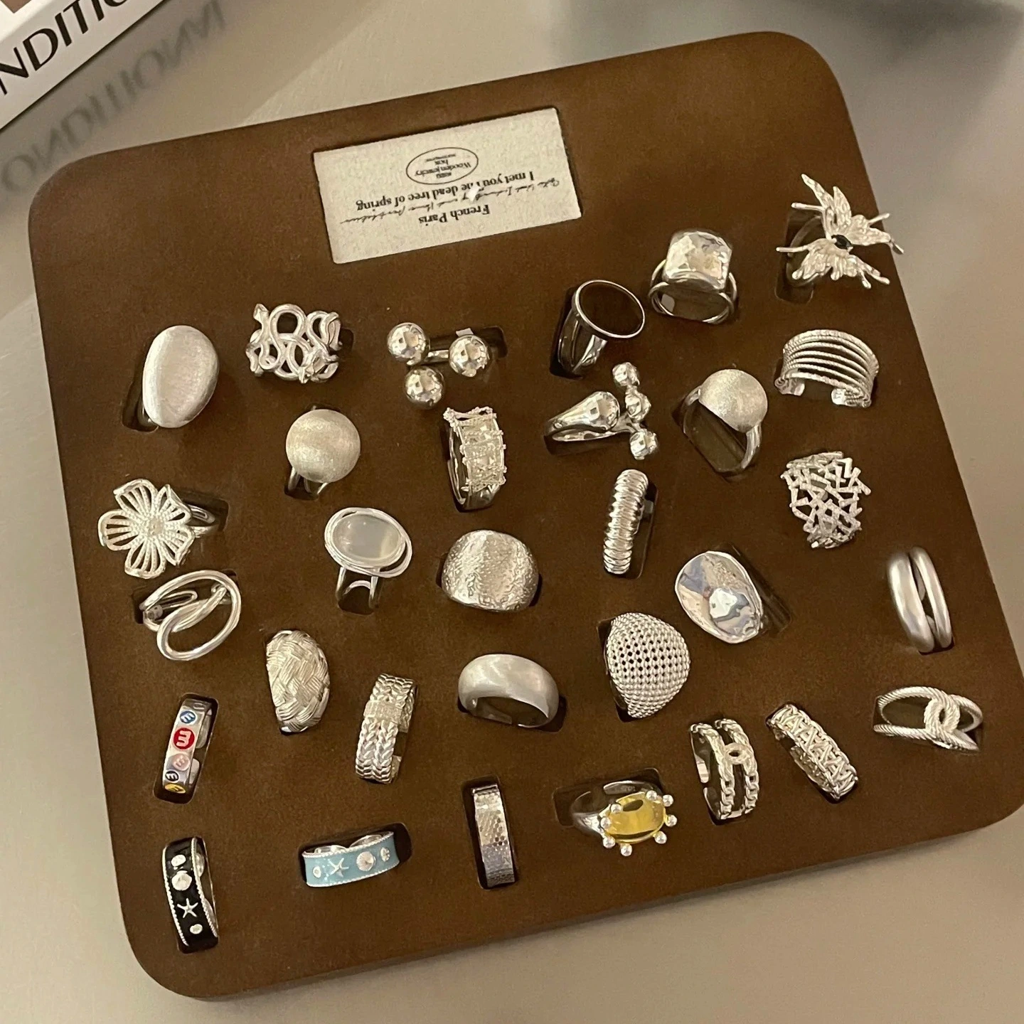 S925 Sterling Silver Rings For Women, Unique Niche Design, Non-Tarnish Minimalist Luxury Vintage Statement Rings