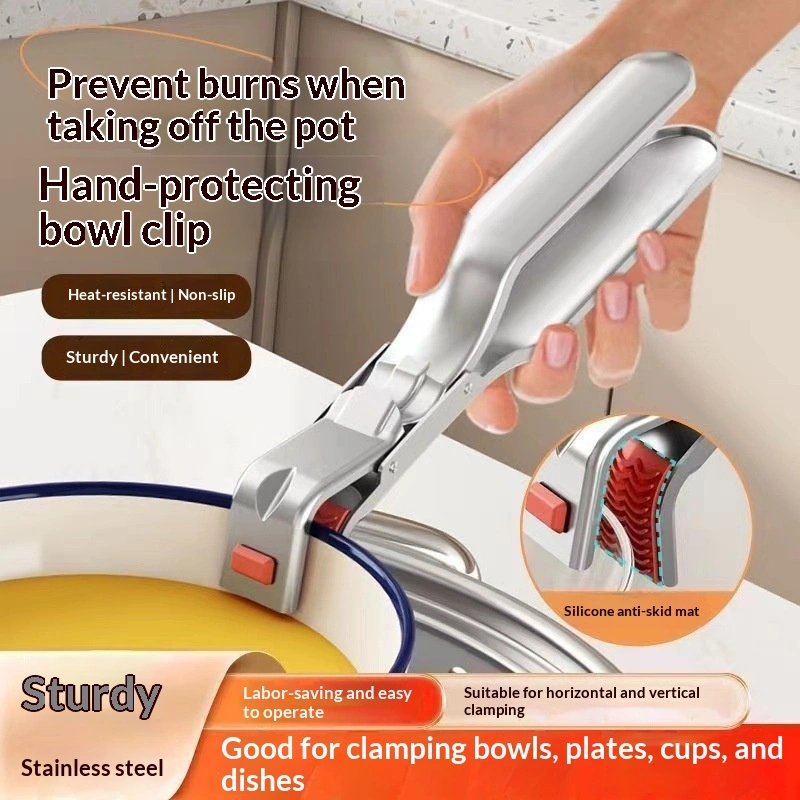 Anti-Scald High-Grade Stainless Steel Bowl Gripper