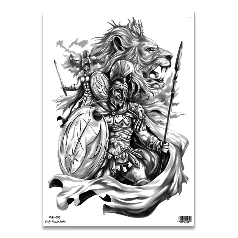 Tiger And Beauty Tattoo Stickers For Men And Women